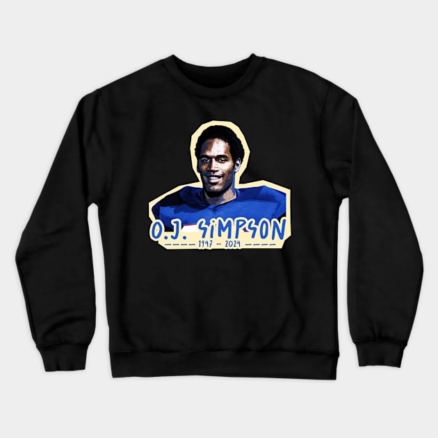 oj simpson 1947 - 2024 Crewneck Sweatshirt by Colana Studio